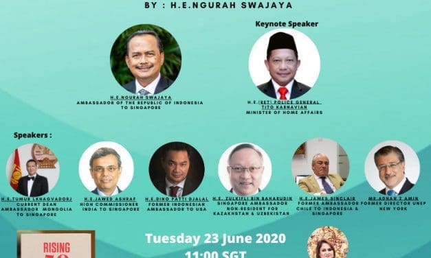 INVITATION – RISING 50 NEW BOOK BY AMBASSADOR N. SWAJAYA LAUNCH – TUE 23RD JUN 2020 11AM SGT