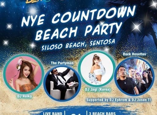 New Year’s Eve Countdown Sentosa Beach Party!