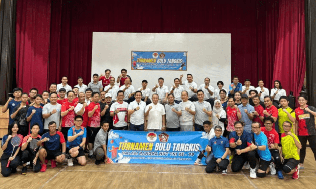 Indonesian Embassy in Singapore Hosts Badminton Tournament for 79th Anniversary of Indonesian National Armed Forces